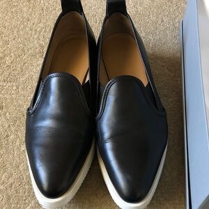 Everlane Black Leather Street Shoes Slip-On Shoes
